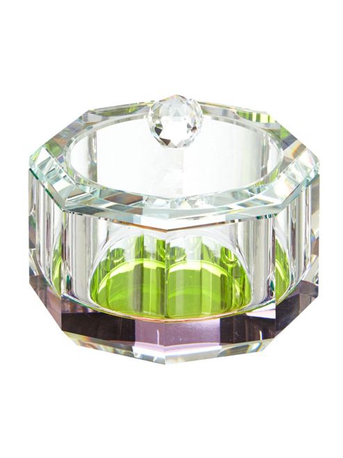 Image of Pied A Terre Ra Inbow Prism Glass Storage Jar In Pink