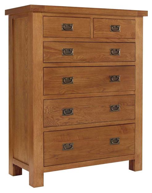 Image of Ametis Brooklyn Blcod7 Rustic Oak Chest Of Drawers
