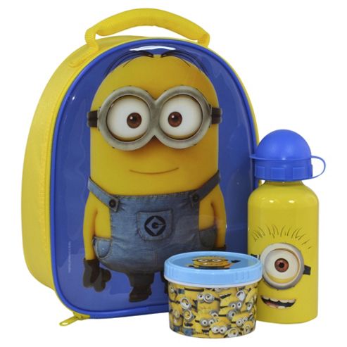 Image of Despicable Me Minions Lunch Bag, Water Bottle And Snack Pot Set