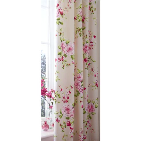 Image of Catherine Lansfield Canterbury 66x72 Curtains 168x183cm Red