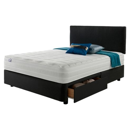 Image of Silentnight Mirapocket 1200 Ortho Memory 4 Drawer Super King Divan Charcoal No Headboard
