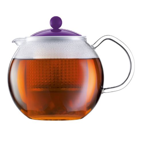 Image of Bodum 1.5 L Tea Press Teapot, Purple