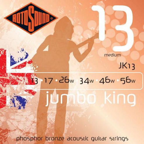 Image of Rotosound Jumbo 13-56 Acoustic Strings