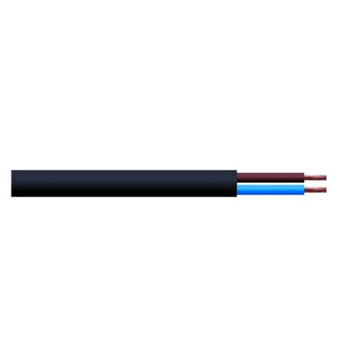 Image of 2 Core 24 X 0.2mm Conductor 6a Black Mains Cable Lead