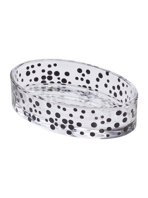 Image of Linea Mono Mark Glass Soap Dish