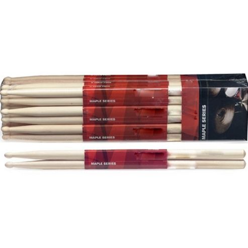 Image of Stagg Sm7a 7a Maple Drum Sticks - Wooden Tip - Pair