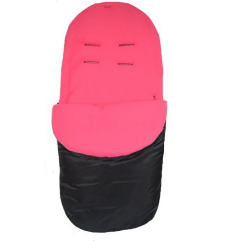 Image of Preciouslittleone Stroller Footmuff (black/cerise)