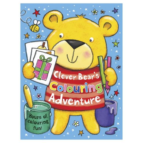 Image of Clever Bear Colouring Book A4