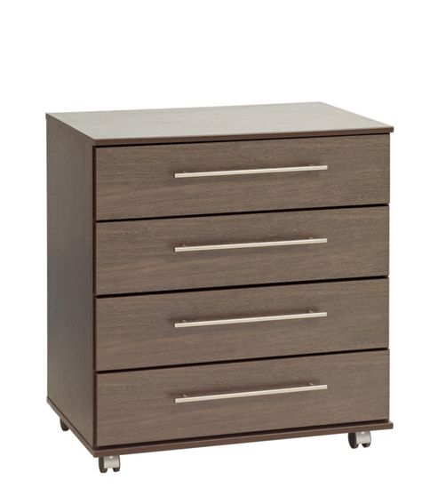 Image of Ideal Furniture New York Four Drawer Chest - Gloss Black
