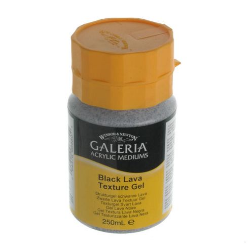 Image of W&n - Galeria Black Lava Texture Gel - 250ml