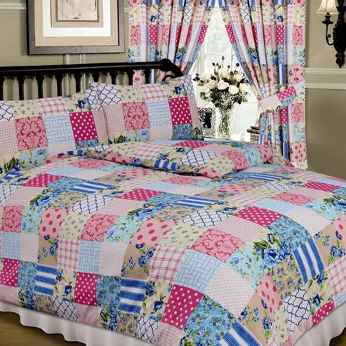 Image of Patchwork Blue Double Duvet