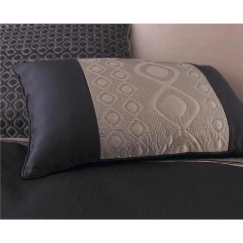 Image of Catherine Lansfield Home Signature Luxury Geo Cushion Cover Natural 30 X 50cm