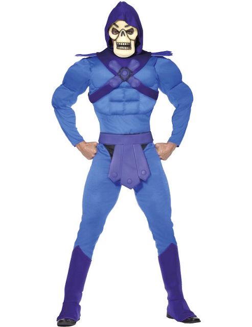 Image of 80s Skeletor Costume Large