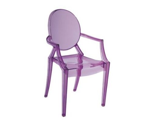 Image of Louis Xv Style Purple Ghost Chair