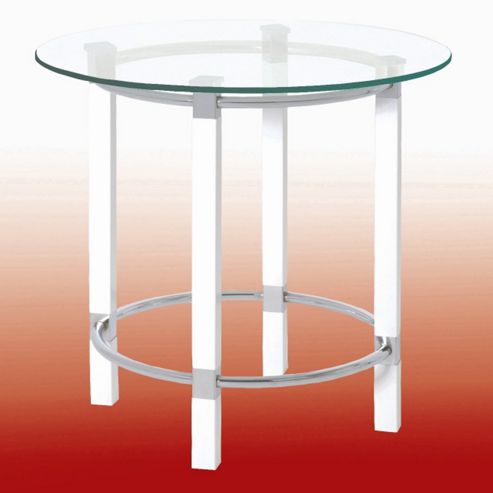 Image of Urbane Designs Ritmo End Table In White