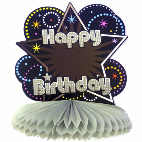 Image of Add An Age Honeycomb Table Centrepiece