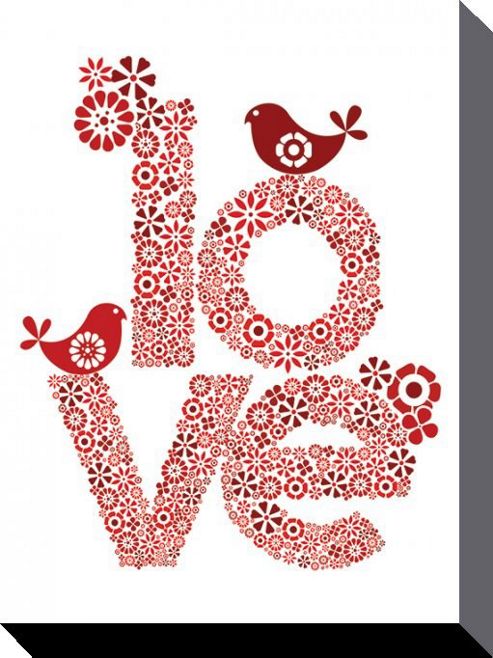 Image of Valentina Ramos Red Love Canvas Print