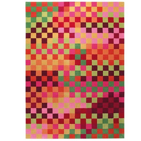 Image of Esprit Pixel Multi Contemporary Rug - 70cm X 140cm