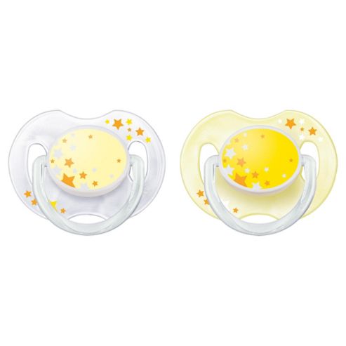 Image of Philips Avent Glow In The Dark Night-time Soother Scf176/18 (0-6 Months)