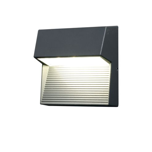 Image of Lutec Radius Sp Sq Square Aluminium Wall Light