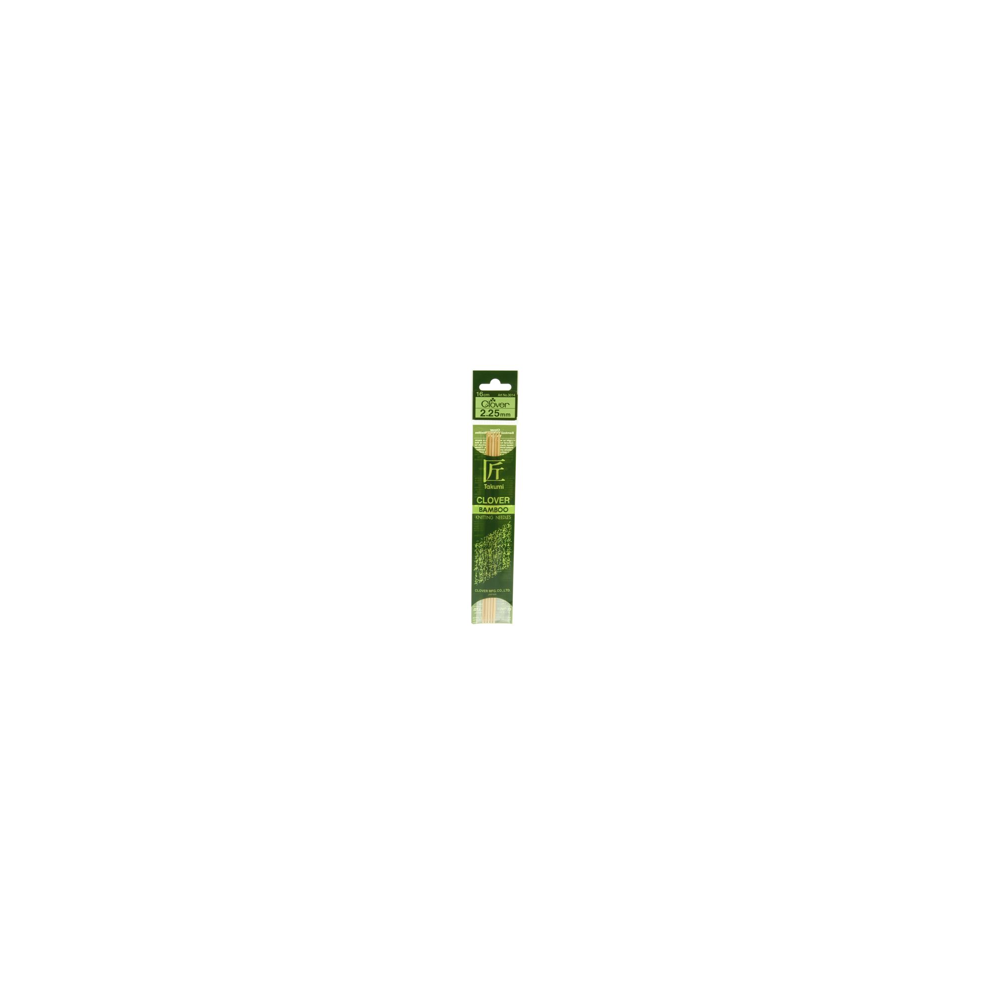 Clover Takumi Bamboo Knitting Needles 225mm 5pk