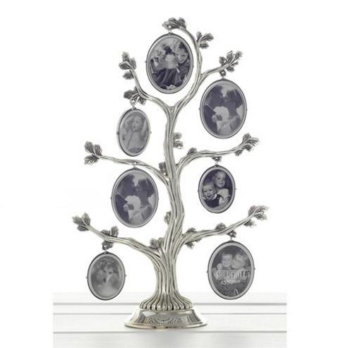 Image of Antique Style Family Tree 7 Photo Frame