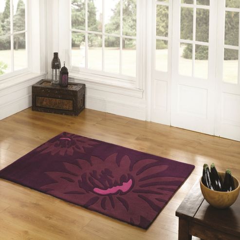 Image of The Peaks Hayfield Purple 120x170 Acrylic Rug
