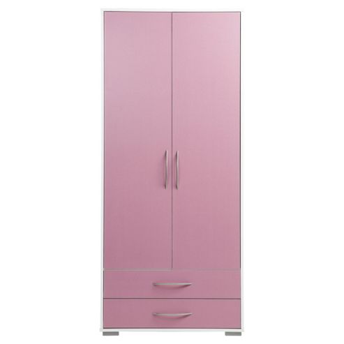 Image of Newport Double 2 Drawer Wardrobe Pink