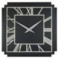 Roger Lascelles Clocks 1930's Art Deco Wall Clock in Black