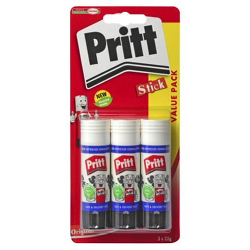 Image of Pritt Stick Value Pack, 22 Grams, 3 Pack
