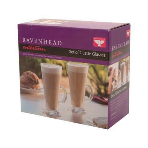Image of Set Of 2 Latte Glasses - 26cl