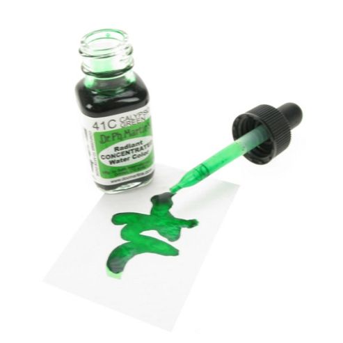 Image of Dr. Ph. Martin's Radiant Concentrated Watercolours - Calypso Green