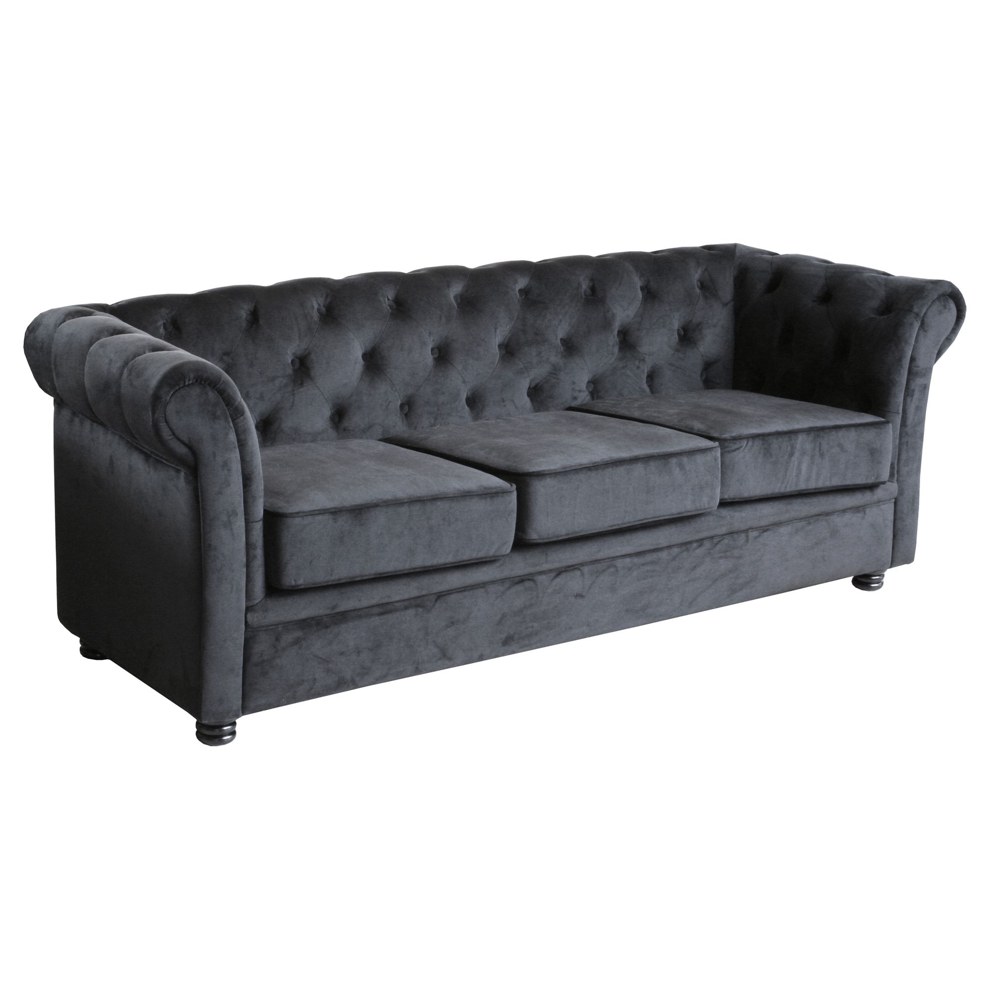 Home Essence Chester Fabric 3 Seater at Tesco Direct