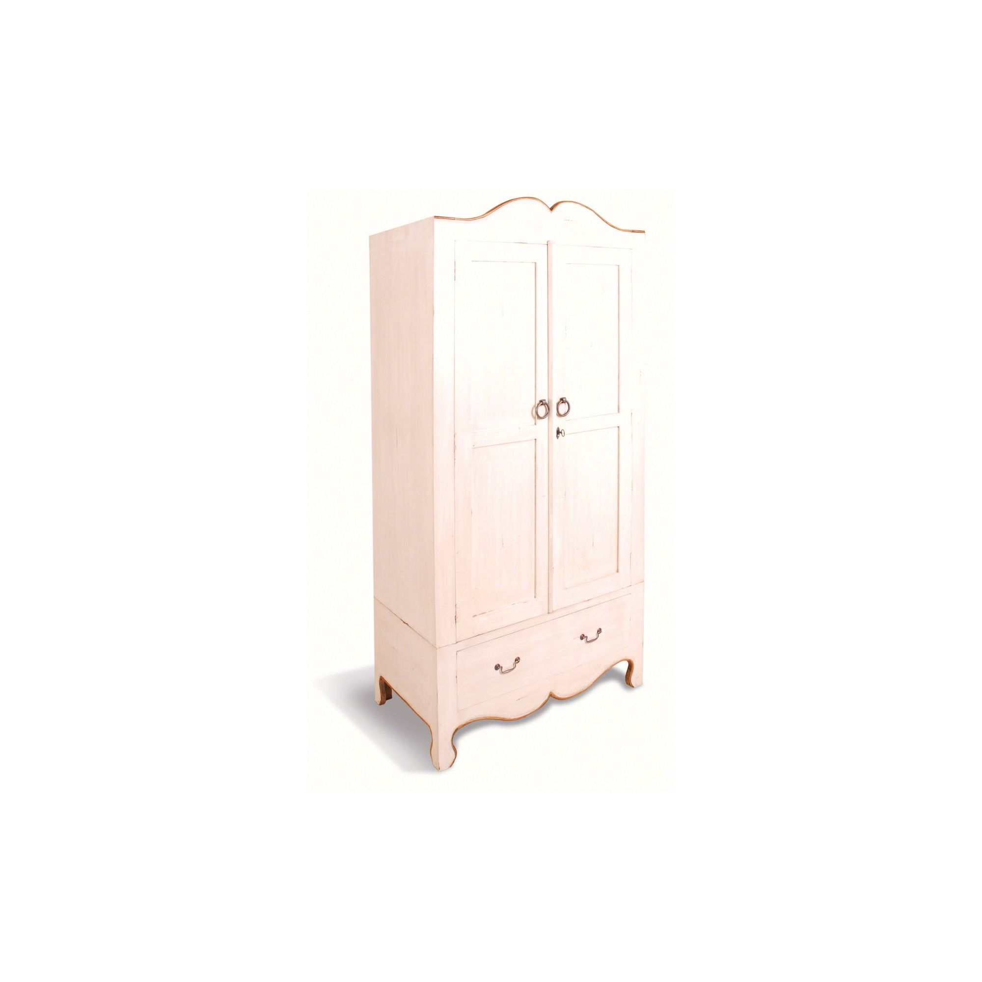 Oceans Apart Painted Provence Babette Wardrobe in Solid Mountain Pine at Tescos Direct