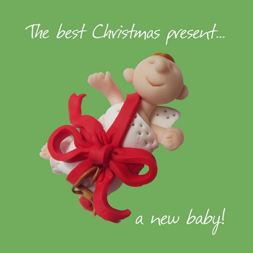 Image of Holy Mackerel The Best Christmas Present& A New Baby Greetings Card