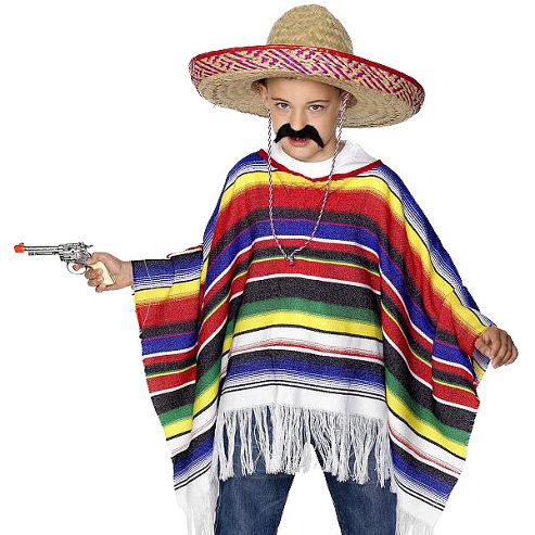 Image of Poncho - Child Costume 6-12 Years