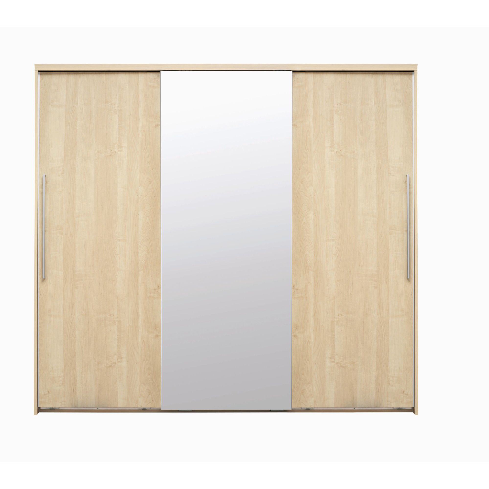 Caxton Strata 3 Door Mirrored Sliding Wardrobe in Pear Wood at Tesco Direct