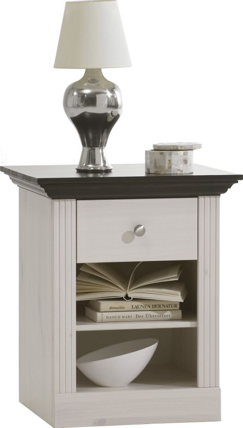 Image of Home Essence Riviera 1 Drawer Bedside Cabinet
