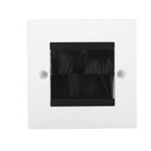 Philex 2G Cable Entry/Exit Faceplate - White