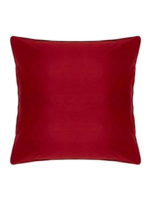 Image of Linea Oversized Silk Cushion, Red