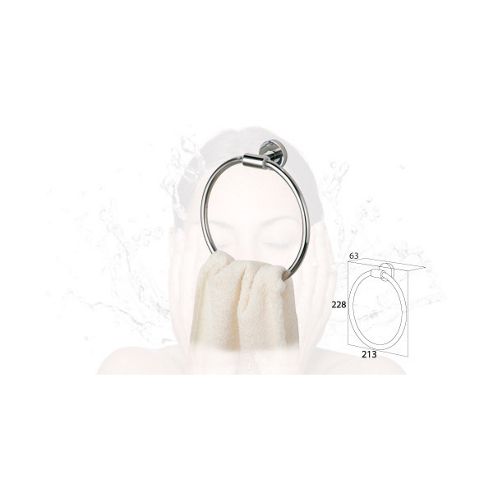 Image of Coram Showers Towel Ring In Chrome
