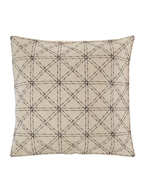 Image of Linea Mono Mark Felt Diagonal Grid Cushion