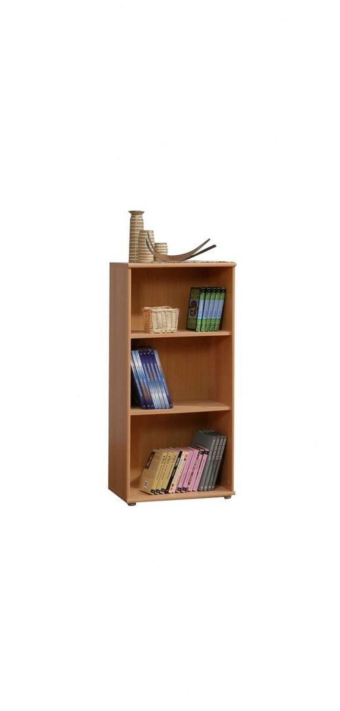 Image of Amos Mann Furniture Tempra Beech Short Bookcase - Wide