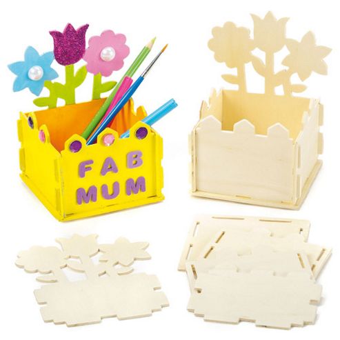 Image of Flower Garden Wooden Desk Tidy Kits (pack Of 2)