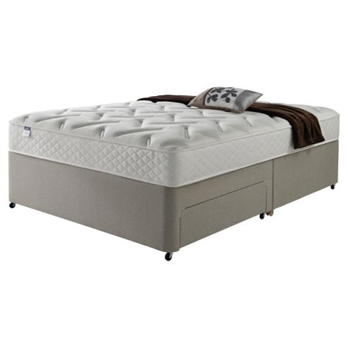 Image of Silentnight Miracoil Luxury Memory Non Storage divan Mink No Headboard - King (5ft)