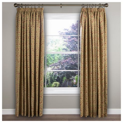 Image of Heythorpe Lined Pencil Pleat Curtains W117xl137cm (46x54") - - Natural