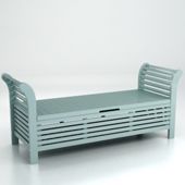 Lutyens storage bench - eau de nil