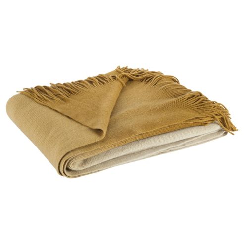 Image of Ombre Throw, Mustard