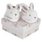 Doudou et Compagnie Rabbit Booties Gift Box 0-3 Months, Brown