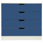 Jasper 4 Drw Chest White/Blue